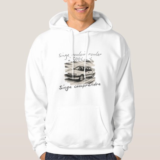 Singe om 500 km/h te rijden hoodie (Voorkant)