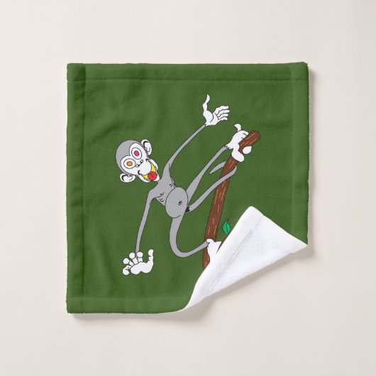 Singe pendu autour (Gant de toilette)