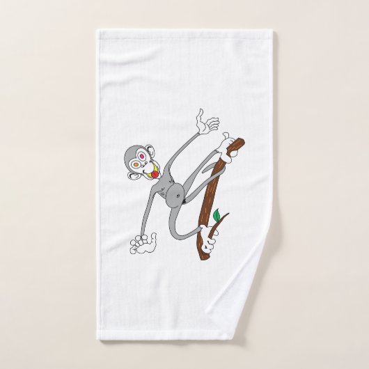 Singe pendu autour (Serviette à main)