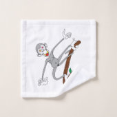 Singe pendu autour (Gant de toilette)