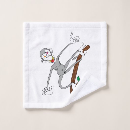 Singe pendu autour (Gant de toilette)