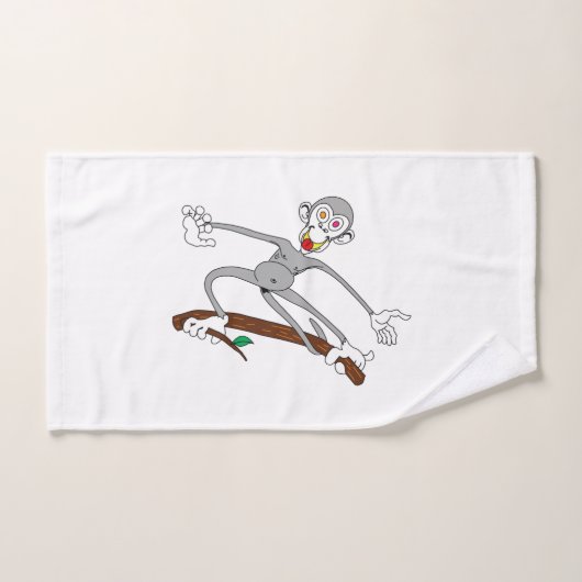 Singe pendu autour (Serviette à main)