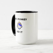 Singe punk Le singe l'a fait Mug (Devant gauche)