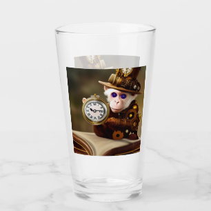 singe steampunk IA verre en verre sci-fi