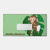 Singe sur un mât de bureau d'étude de la vigne (Clavier et souris)