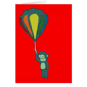 singe volant : montgolfière