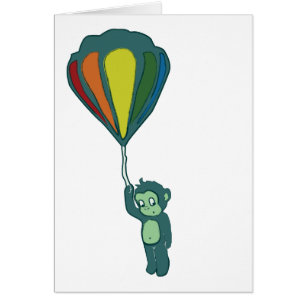singe volant : montgolfière