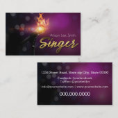 Singer Business card Visitekaartje (Voorkant / Achterkant)