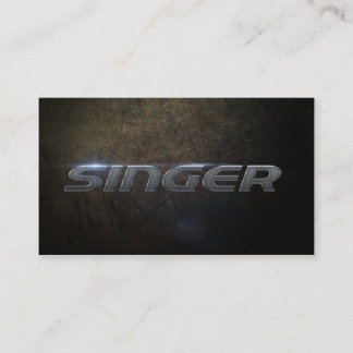 Singer Business card Visitekaartje