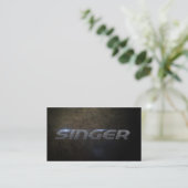 Singer Business card Visitekaartje (Staand voorkant)