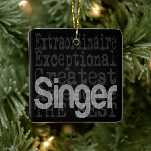 Singer Extraordinaire Keramisch Ornament (Boom)