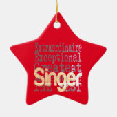 Singer Extraordinaire Keramisch Ornament (Voorkant)