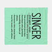 Singer Fleece Deken (Voorkant (Horizontaal))