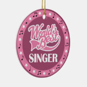 Singer Gift voor haar Keramisch Ornament (Rechts)