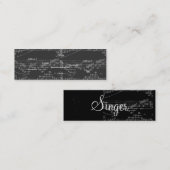 Singer  Gray I Notes -  Mini Visitekaartje (Voorkant / Achterkant)