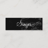 Singer  Gray I Notes -  Mini Visitekaartje (Achterkant)