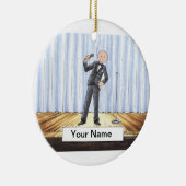 Singer - Male Keramisch Ornament (Rechts)