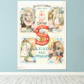  Singer naaimachine advertentie Canvas Afdruk (Insitu (Houten vloer))