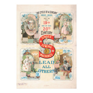  Singer naaimachine advertentie Foto Afdruk