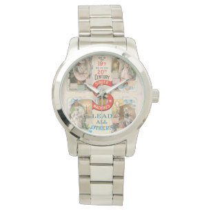 Singer naaimachine advertentie Horloge