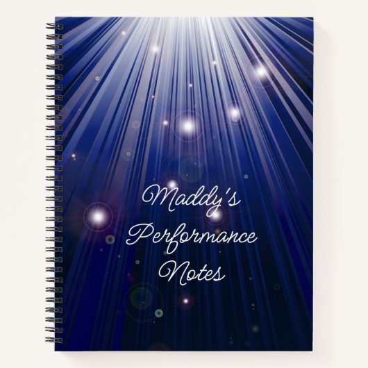 Singer of Actor Notitieboek (Voorkant)