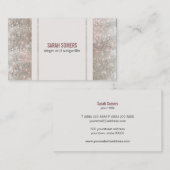 Singer Songwriter Sequins Look Visitekaartje (Voorkant / Achterkant)