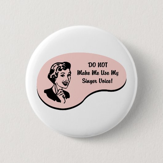 Singer Voice Ronde Button 5,7 Cm (Voorkant)