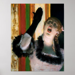 Singer with a Glove, Edgar Degas Poster