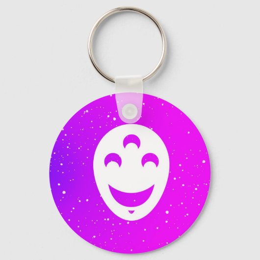 Singers Happy Face Sleutelhanger (Voorkant)