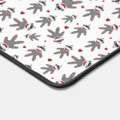 Singes à soie mignonne avec Motif de Coeurs rouges (Coin)