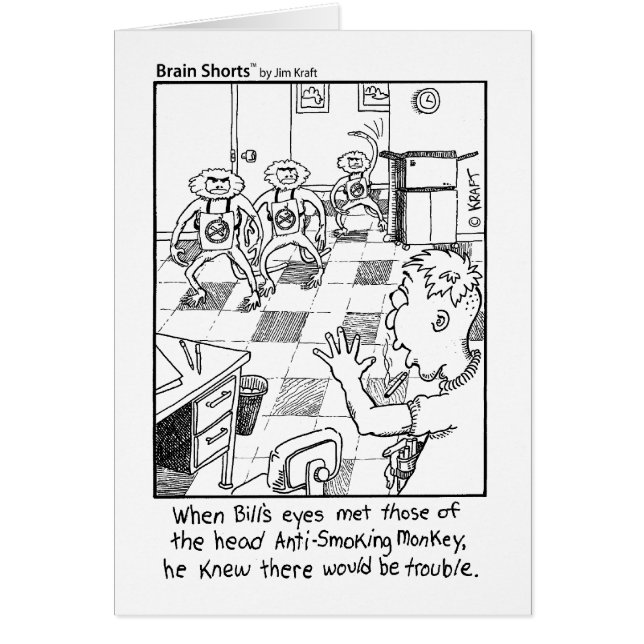 Singes contre le tabac par JIM Papier d'emballage (Devant)