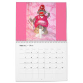 Singes de chaussette pour le calendrier mural de (Feb 2026)