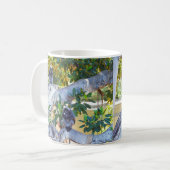 Singes de Langur Noir Manger, Café Mug (Devant gauche)
