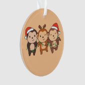 Singes Noël Animaux De Noël Mignons Singes Ou (devant)