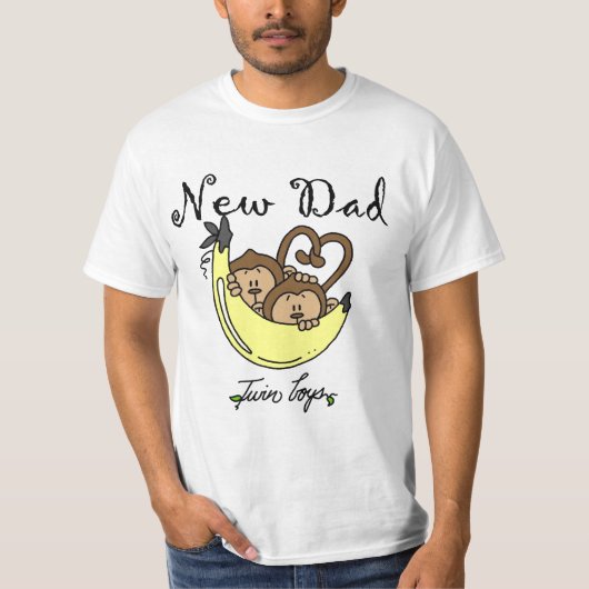 Singes Papa de jumeaux T-shirts et cadeaux (Devant)