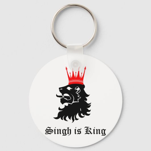 Singh is koning sleutelhanger (Voorkant)