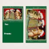 Singin Cats Christmas Gift Tags (Devant & derrière)