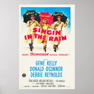  Singin' In De Regen Musical Comedy Film Poster