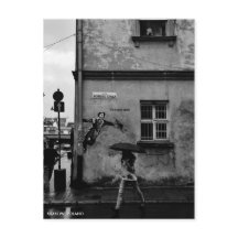 Singin' in het Briefkaart van de Regen, met de Tek