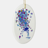 Singin in' in de regen keramisch ornament (Rechts)