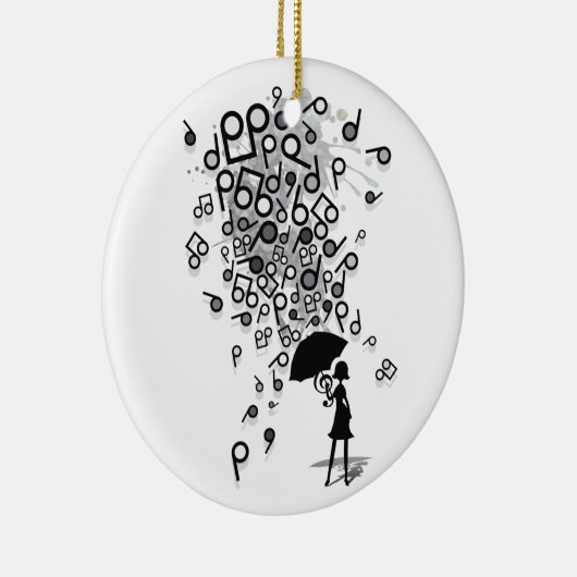 Singin in' in de regen keramisch ornament (Rechts)