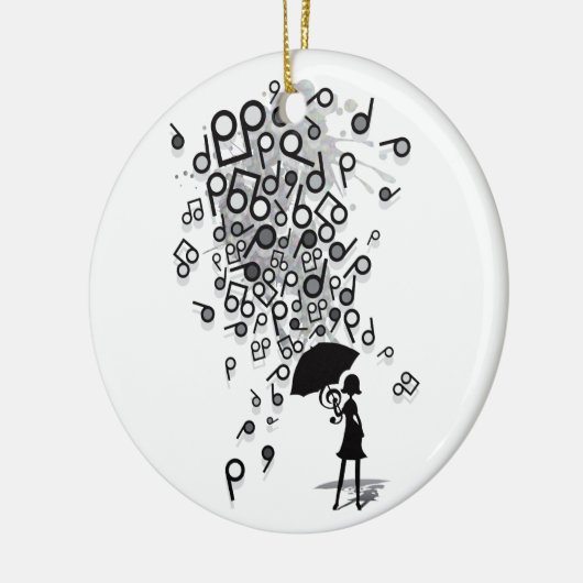 Singin in' in de regen keramisch ornament (Links)