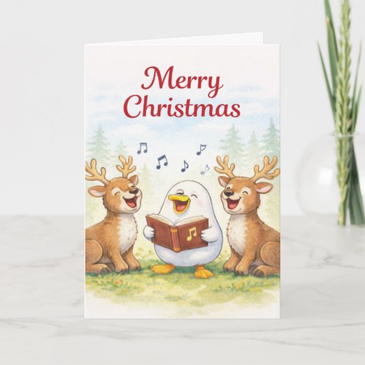 Singing all the way...Merry Christmas Kaart (Voorkant)
