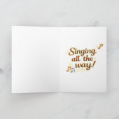 Singing all the way...Merry Christmas Kaart (Binnen)