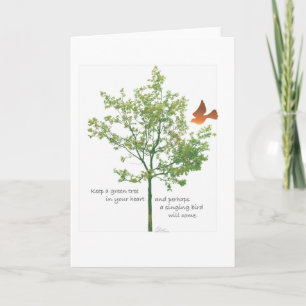 Singing Bird wenskaart Kaart