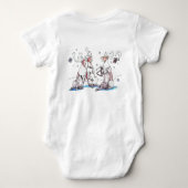 Singing Cariou Baby Jersey One-Piecets Romper (Achterkant)