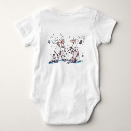 Singing Cariou Baby Jersey One-Piecets Romper (Achterkant)