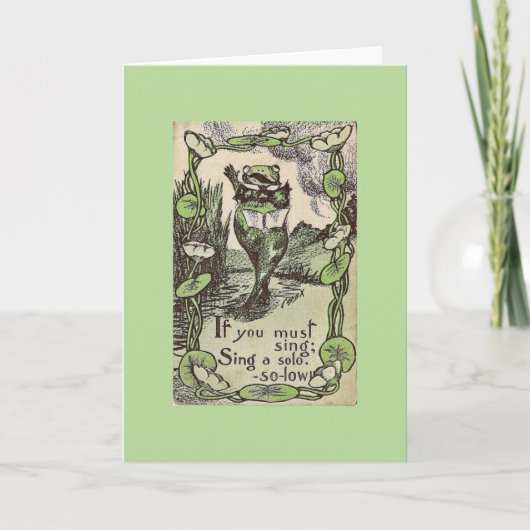  - Singing Frog, Kaart (Voorkant)