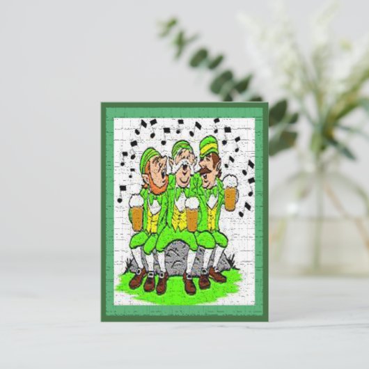 Singing Irish Briefkaart (Staand voorkant)