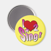 Singing Magnet Magneet (Voorkant / Achterkant)